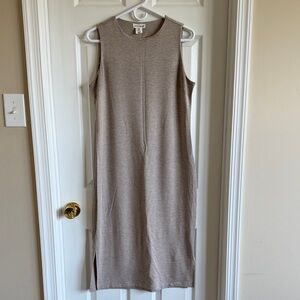 Artisan Ny Sleeveless Midi Dress in Taupe